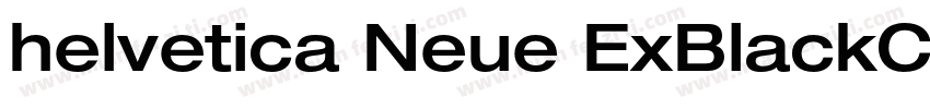 helvetica Neue ExBlackCon字体转换